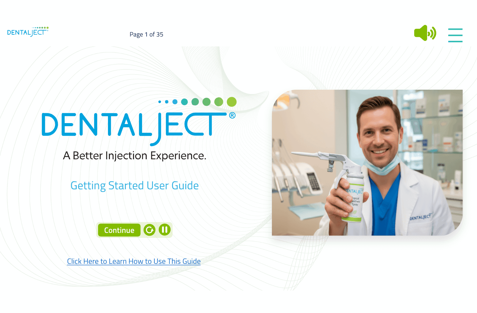 Dental ject guide